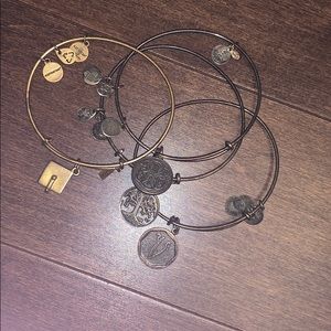 4 Alex and ani charm bangles